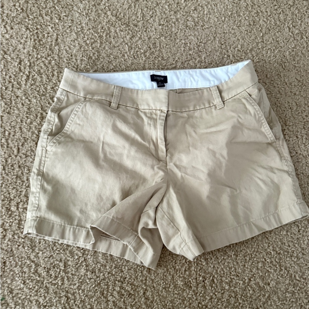 J. Crew Tan Bermuda Shorts Lightweight Summer Essential